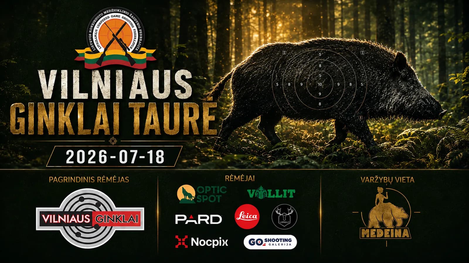 LKMŠF 2026 IV etapas „Vilniaus ginklai“ taurė, Panevėžio r., šaudykla ,,Medeina“